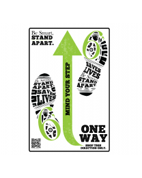 Be Smart, Stand Apart One Way Decal - Give a Pack (10/Pack)